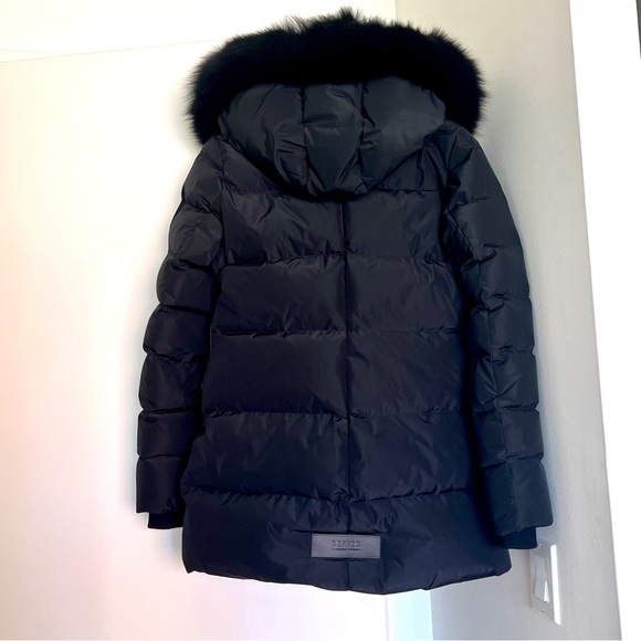 NICOLE BENISTI Series Nakiska Leather Trim Puffer Down Coat - S - Picture 4 of 13